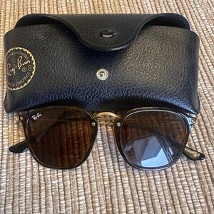 Ray-Ban Tortoiseshell Frame Sunglasses with Brown Lenses